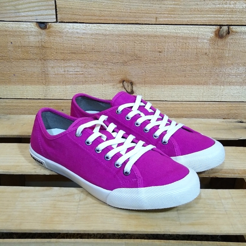SeaVees Magenta Canvas Sneakers